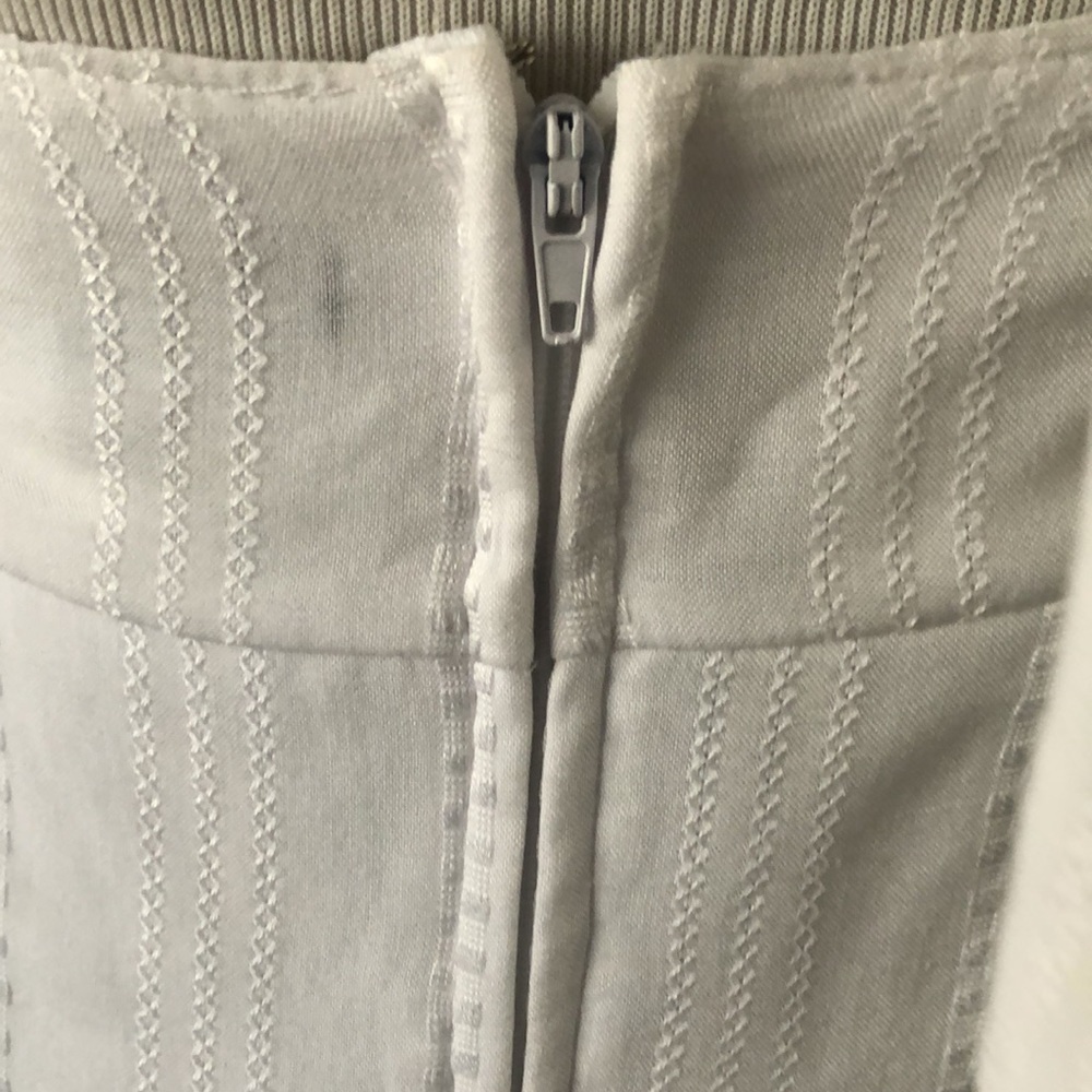 Jodi Kristopher White Ruffle Bottom Spaghetti Strap Open Back Dress size 1 - Picture 9 of 15